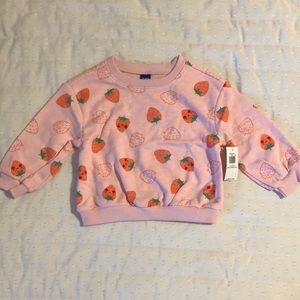 NWT Strawberry Crewneck Sweatshirt